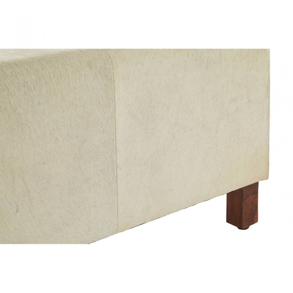 White Cowhide Bench Furniture £642.00