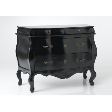 Louis XV Black French Chest Bombe Chest of Drawers Smithers of Stamford £1,950.00 Store UK, US, EU, AE,BE,CA,DK,FR,DE,IE,IT,M...