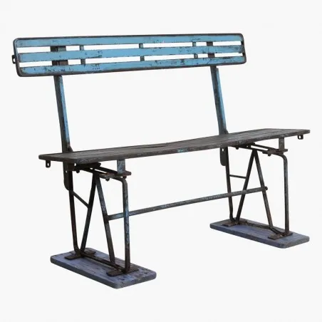 Antique Blue Train Station Bench Smithers Garden &pound;596.00 product_features