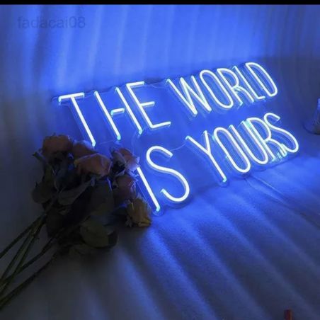 The World IS Yours Neon Sign Wall Art Smithers of Stamford £120.00 Store UK, US, EU, AE,BE,CA,DK,FR,DE,IE,IT,MT,NL,NO,ES,SETh...