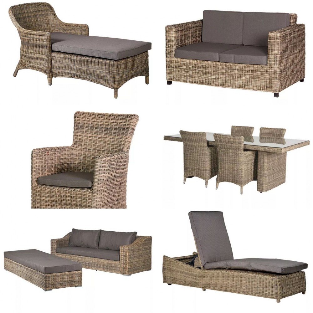 Sorrento Natural Rattan Garden Furniture Set Garden £1,230.00 Rattan product_features