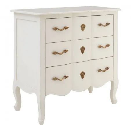 Louis French White Chest of Drawers Smithers Archives £665.00 Bedroom product_features