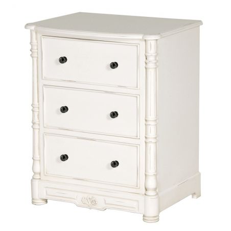 Louis XV White 3 Drawer Chest Of Drawers Cabinets & Sideboards Smithers of Stamford £320.00 Store UK, US, EU, AE,BE,CA,DK,FR,...