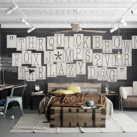 Typography Classic Wallpaper Mural Smithers Wallpaper &pound;60.00 product_features