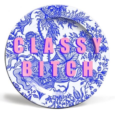Classy Bitch Art Plate Tableware £29.00 Store UK, US, EU, AE,BE,CA,DK,FR,DE,IE,IT,MT,NL,NO,ES,SEClassy Bitch Art Plate produ...