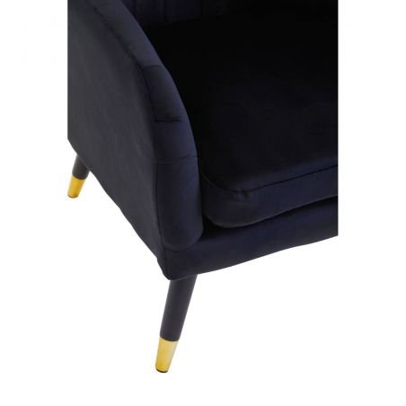 Vincent Black Velvet Armchair Designer Furniture Smithers of Stamford £300.00 Store UK, US, EU, AE,BE,CA,DK,FR,DE,IE,IT,MT,NL...