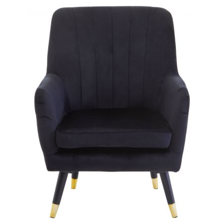 Vincent Black Velvet Armchair Designer Furniture Smithers of Stamford £300.00 Store UK, US, EU, AE,BE,CA,DK,FR,DE,IE,IT,MT,NL...