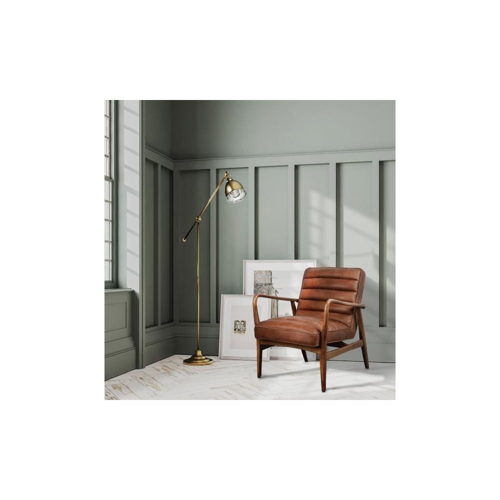 Tan Leather Armchair Smithers Designer Furniture £1,192.00 Mango Wood product_features