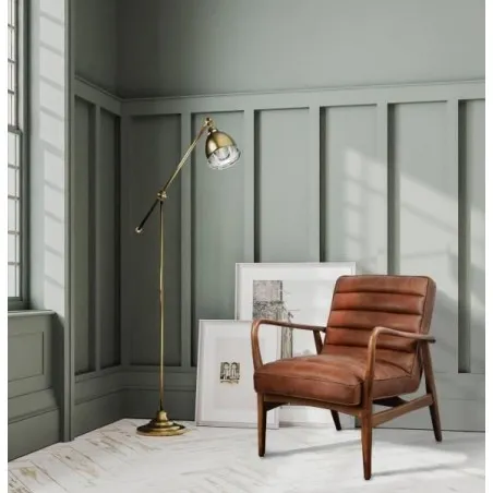 Tan Leather Armchair Smithers Designer Furniture £1,192.00 Mango Wood product_features