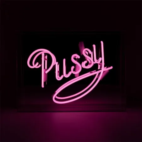 Pussy Neon Light Sign – Sassy 70s-Inspired Retro Decor for Bedroom, or Studio Vibe Smithers Gifts £95.00      product_features