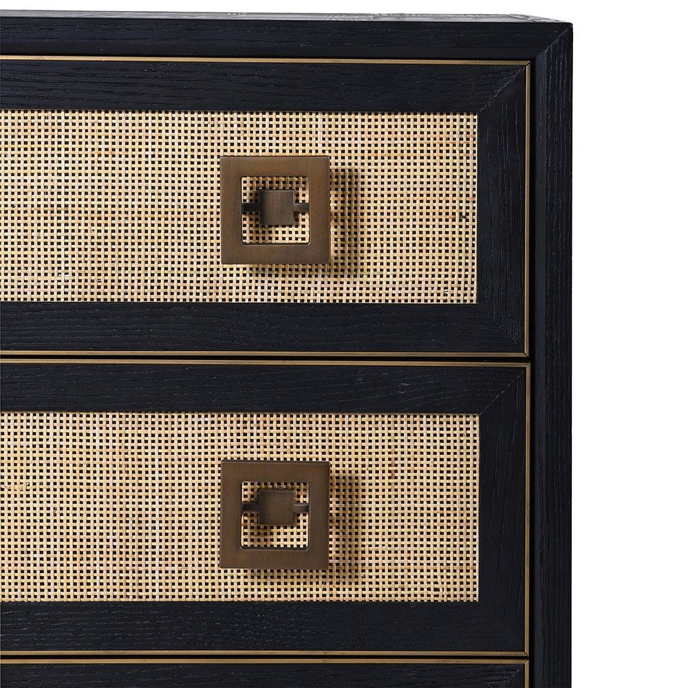 Ebony Rattan Chest Of Drawers Smithers Bedroom £1,760.00 Indian Oak product_features