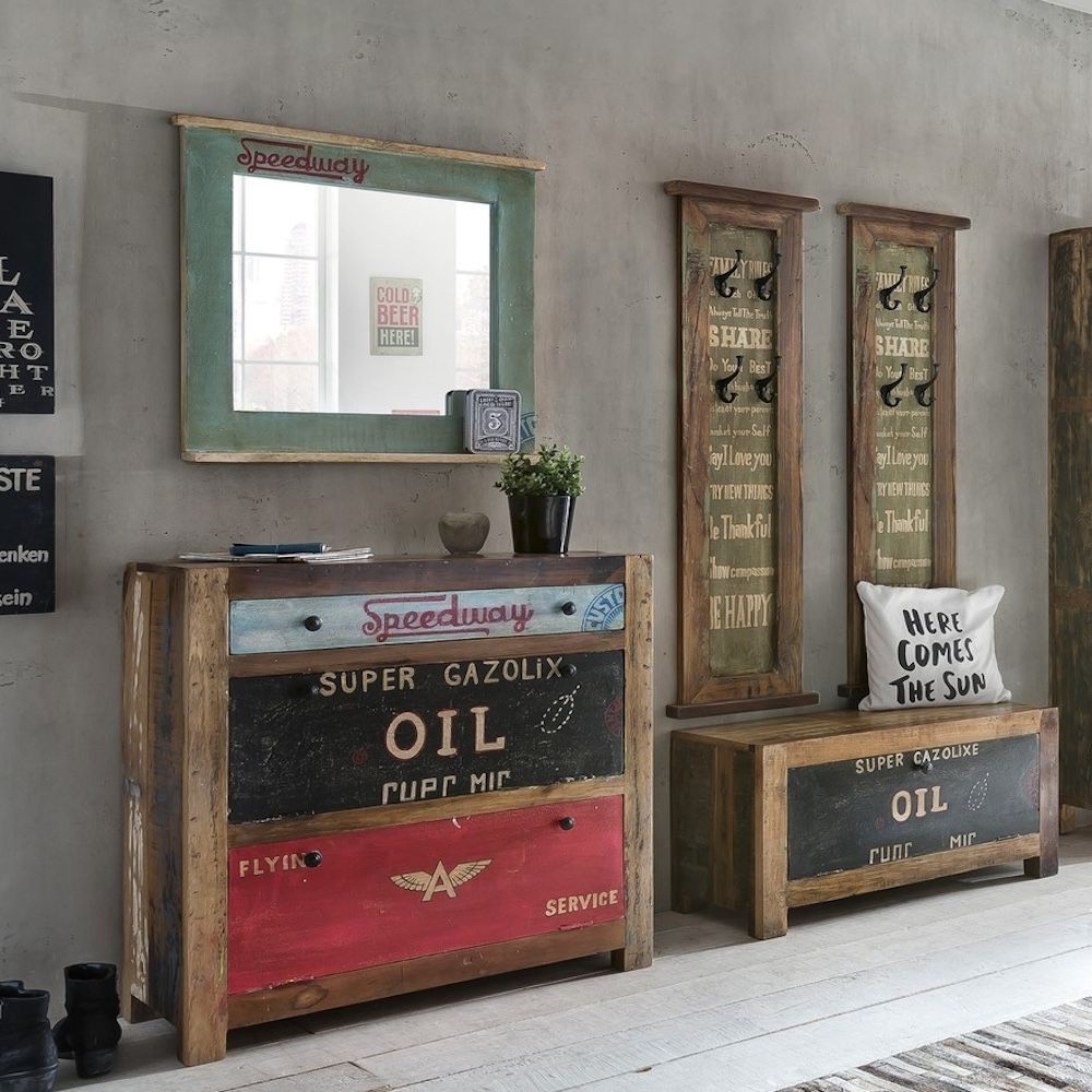 Speedway Mirror Smithers Speedway £238.00 All Rooms Reclaimed Boat Wood product_features