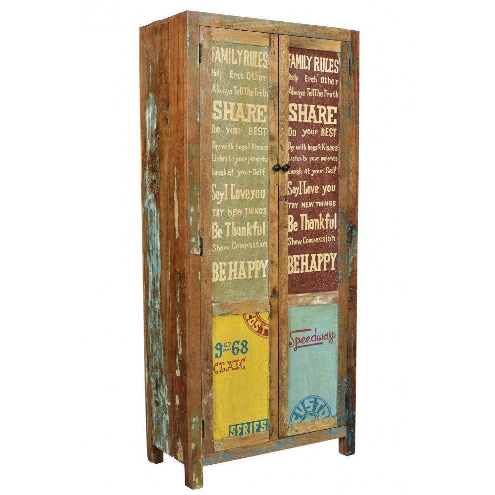 Speedway Tall Cabinet Smithers Storage £1,632.00 All Rooms Reclaimed Boat Wood product_features