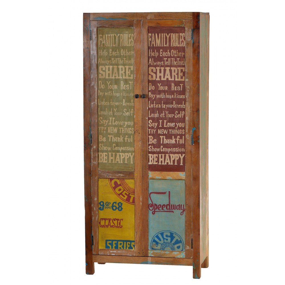 Speedway Tall Cabinet Smithers Storage £1,632.00 All Rooms Reclaimed Boat Wood product_features