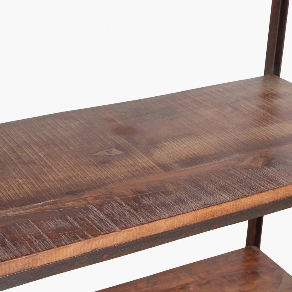 XL Factory Tall Iron Rack with Wooden Shelves Smithers Reclaimed Wood Furniture £1,400.00 product_reduction_percent