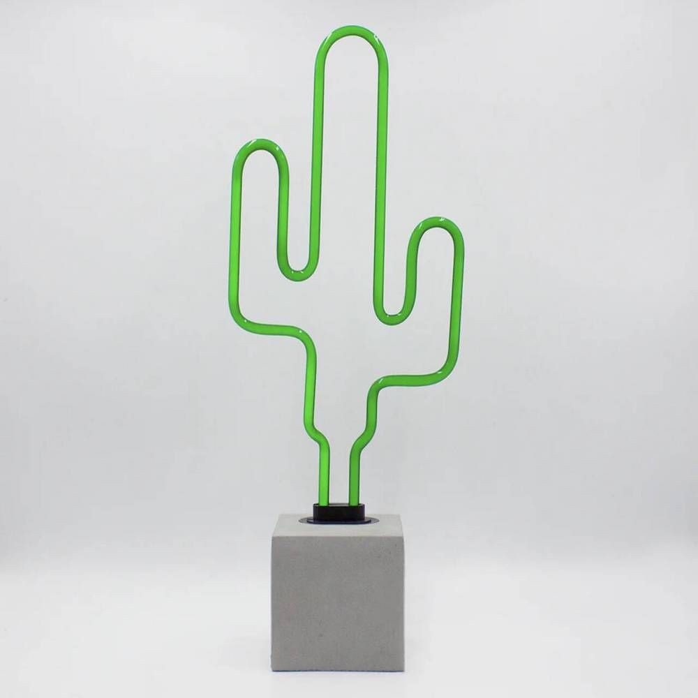 Cactus Neon Light – Green Glass Sign Made with Real Gas  Lighting £90.00 product_reduction_percent