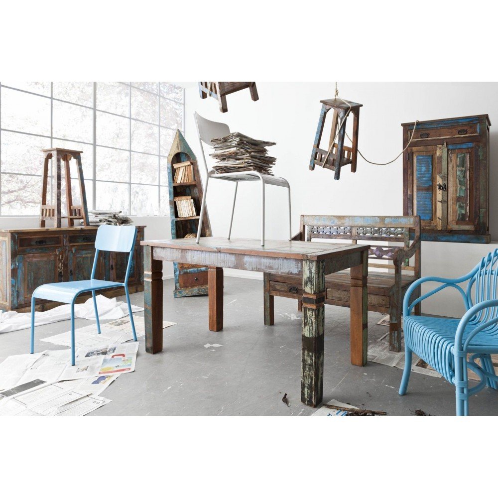 River Thames Dining Table Smithers Reclaimed Wood Furniture £950.00 Dining Room Reclaimed Boat Wood product_features