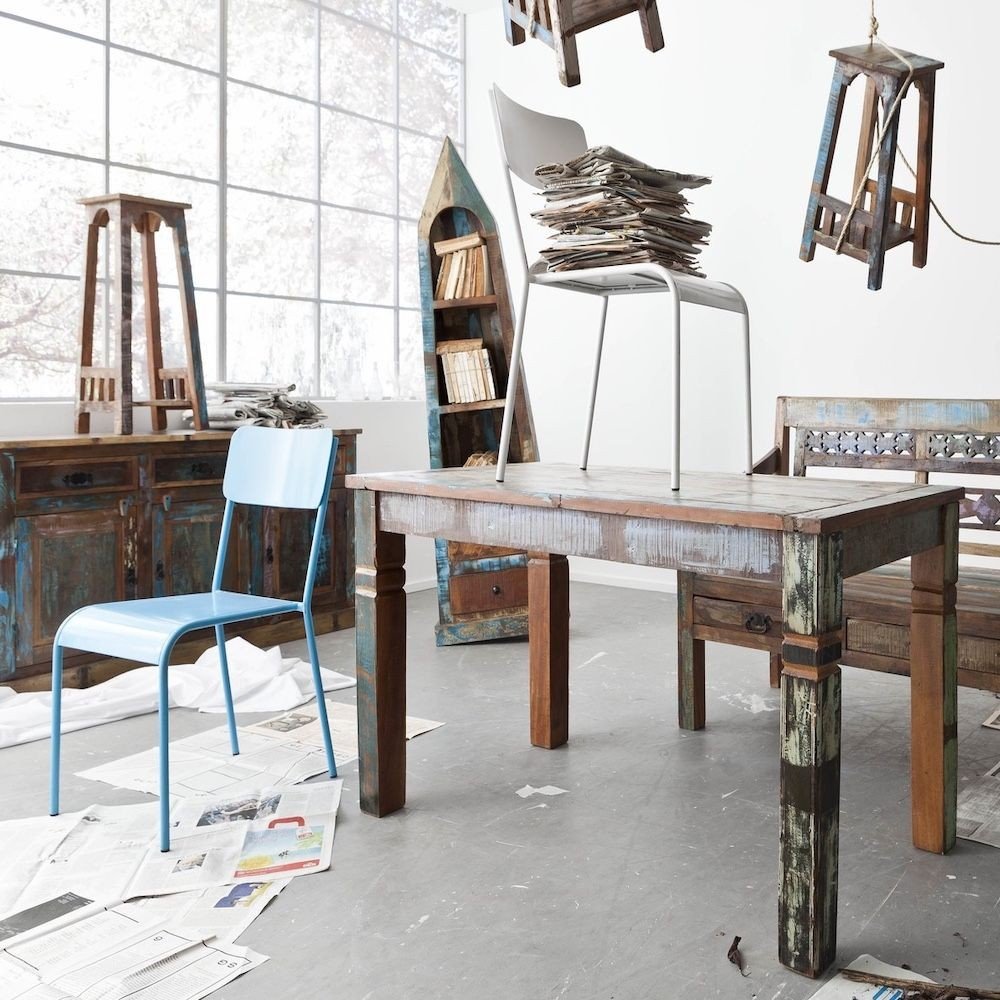 River Thames Dining Table Smithers Reclaimed Wood Furniture £950.00 Dining Room Reclaimed Boat Wood product_features