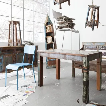 River Thames Dining Table Smithers Reclaimed Wood Furniture £950.00 Dining Room Reclaimed Boat Wood product_features