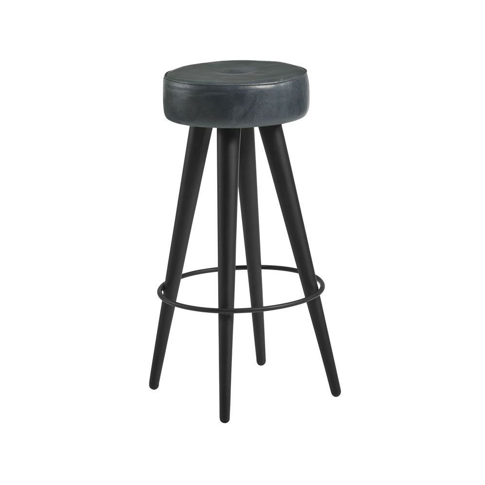 Wyatt Urban Leather Bar Stools Smithers Vintage Furniture £224.00 Kitchen Mango Wood product_features
