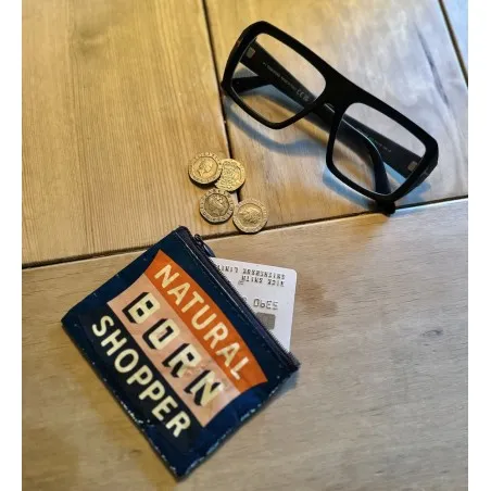 Natural Born Shopper Recycled Purse/Wallet Blue Q Gifts &pound;10.00 product_features