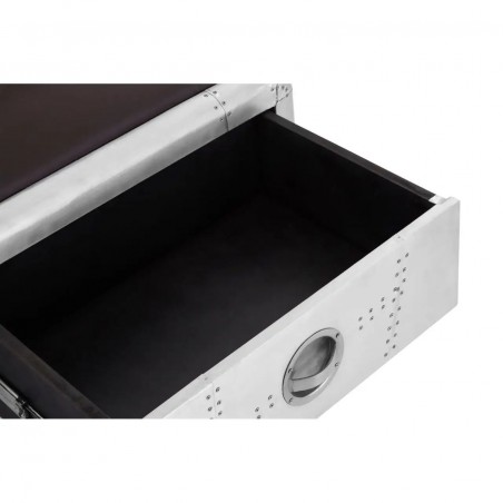 Aviator Storage Bench With Drawers Smithers Dining Room &pound;500.00 Kitchen Diner Aluminium product_features