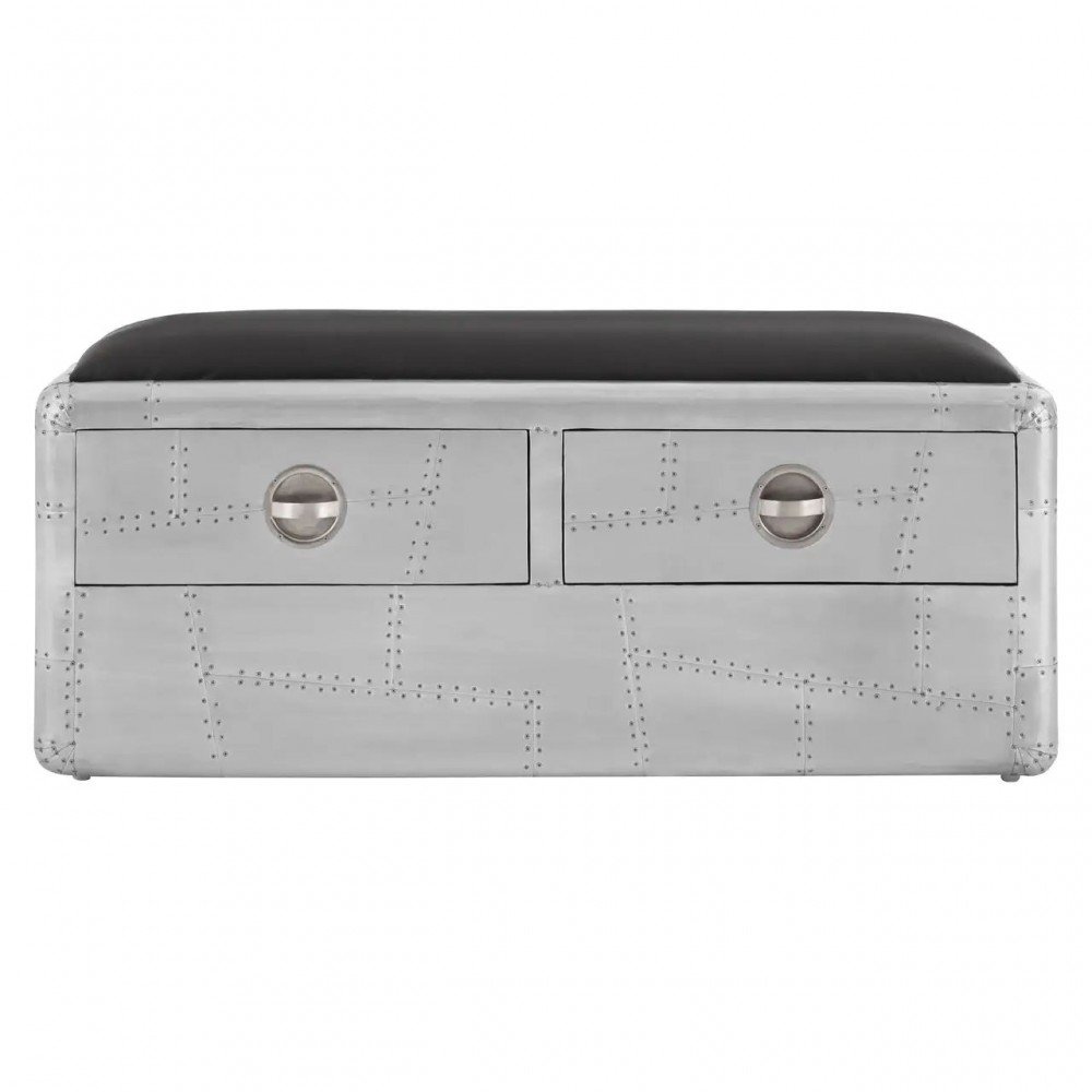 Aviator Storage Bench With Drawers Smithers Dining Room £500.00 Kitchen Diner Aluminium product_features