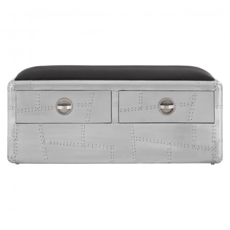 Aviator Storage Bench With Drawers Smithers Dining Room &pound;500.00 Kitchen Diner Aluminium product_features