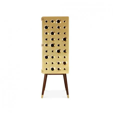 Monocles Tall Cabinet delightfull Designer Furniture &pound;9,150.00 Walnut Gold Plated product_features