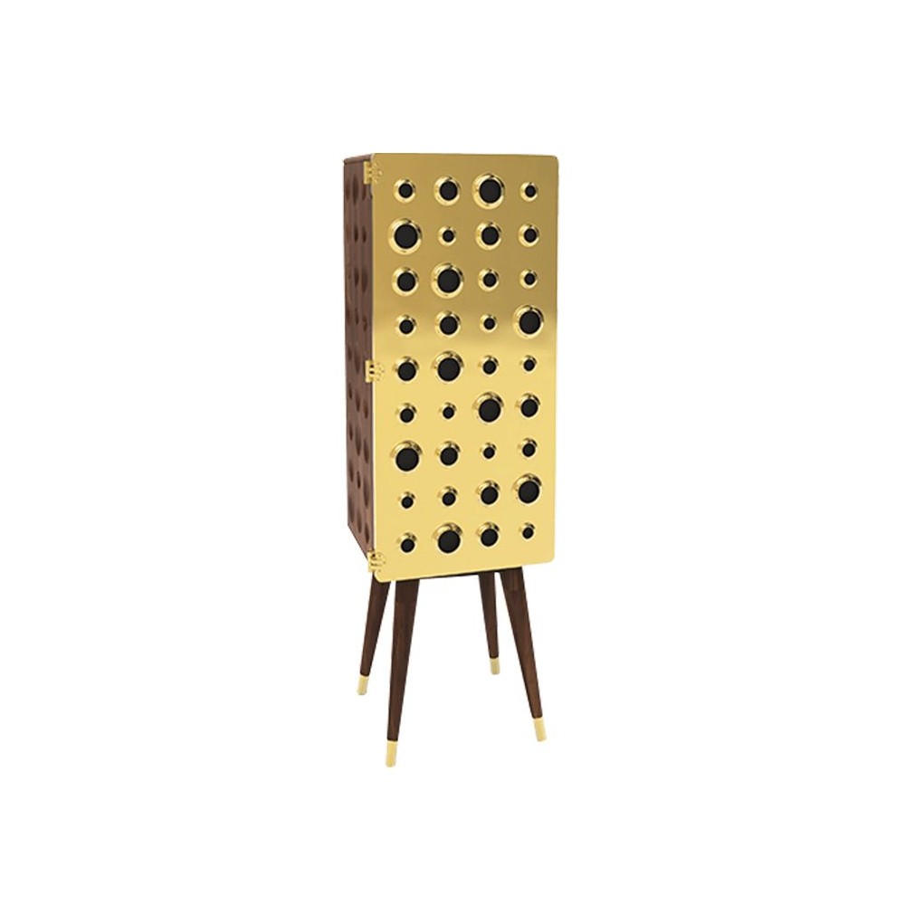 Monocles Tall Cabinet delightfull Designer Furniture £9,150.00 Walnut Gold Plated product_features