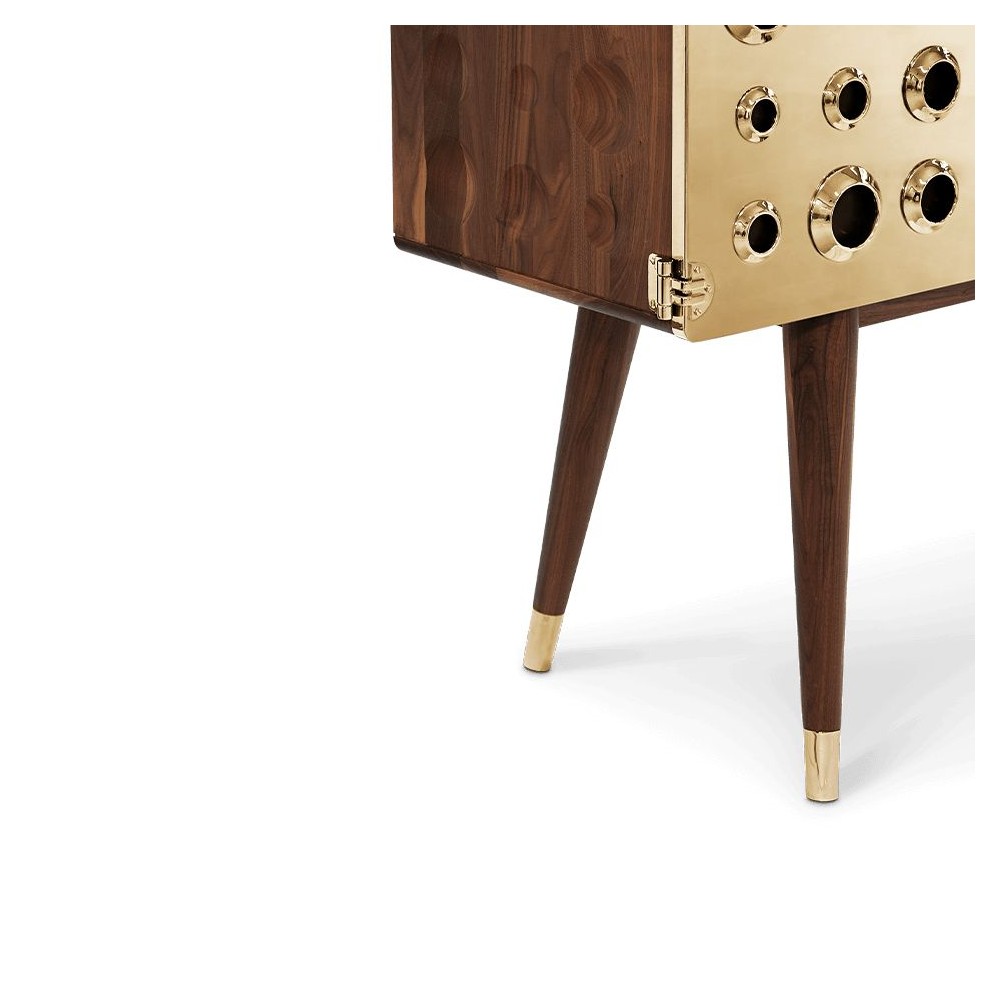 Monocles Tall Cabinet delightfull Designer Furniture £9,150.00 Walnut Gold Plated product_features