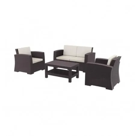 Rattan Style Outdoor Lounge Sofa Set: White, Brown, Grey Garden £1,350.00 product_features