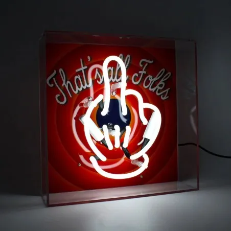 Bugs Bunny That's All Folks! Neon Sign Smithers Your Custom Neon Sign & Neon Signs | Handmade in London by Smithers £150.00 p...