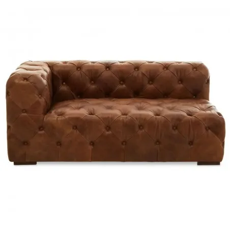 Right Side Shoreditch Button Back Tan Leather Sofa Smithers Designer Furniture &pound;5,000.00 Bar product_features