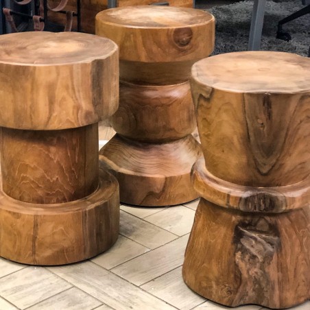 Knight Stool – Solid Wood, Sculpted Cool Smithers Low Stools £180.00 Teak Wood product_features