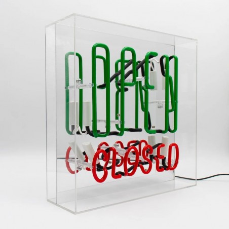 OPEN / CLOSED Neon Sign – Retro Flip of the Script Neon Signs £175.00