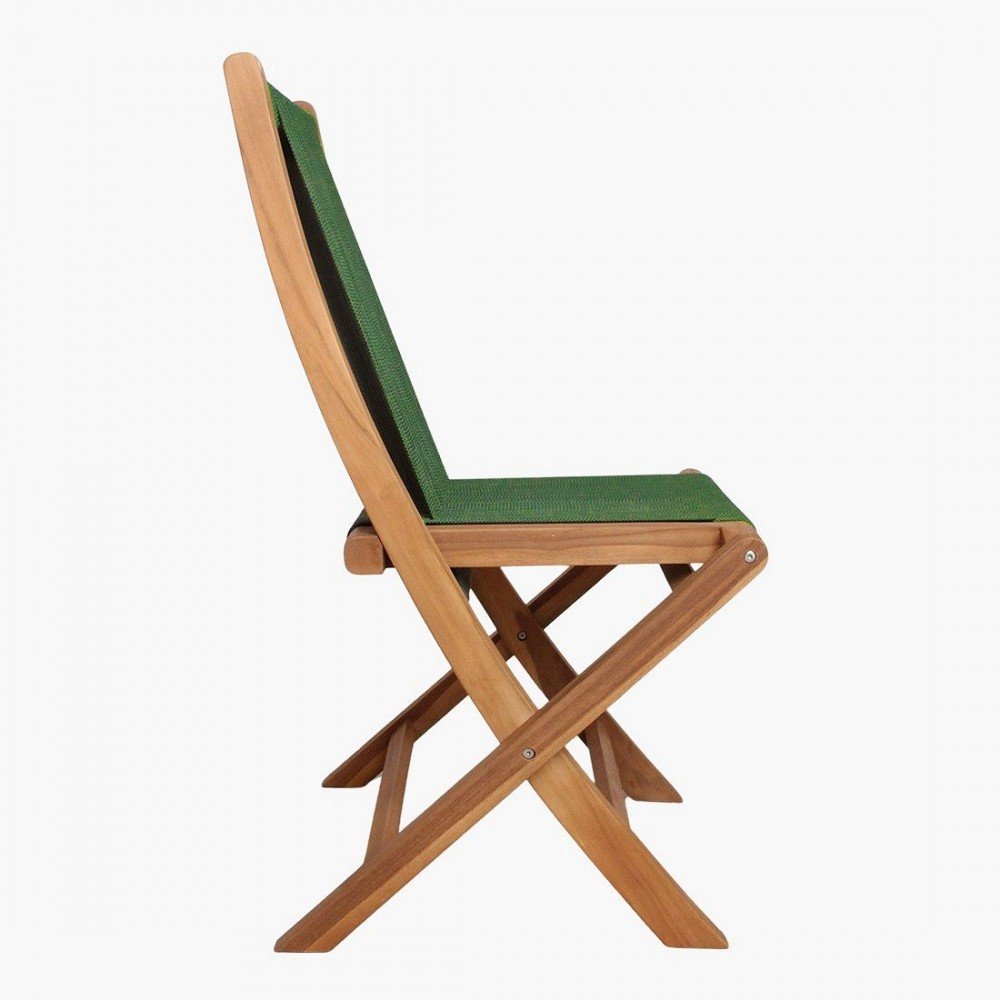 Green Rope Folding Chair Chairs £229.00 All Rooms Teak Wood product_features