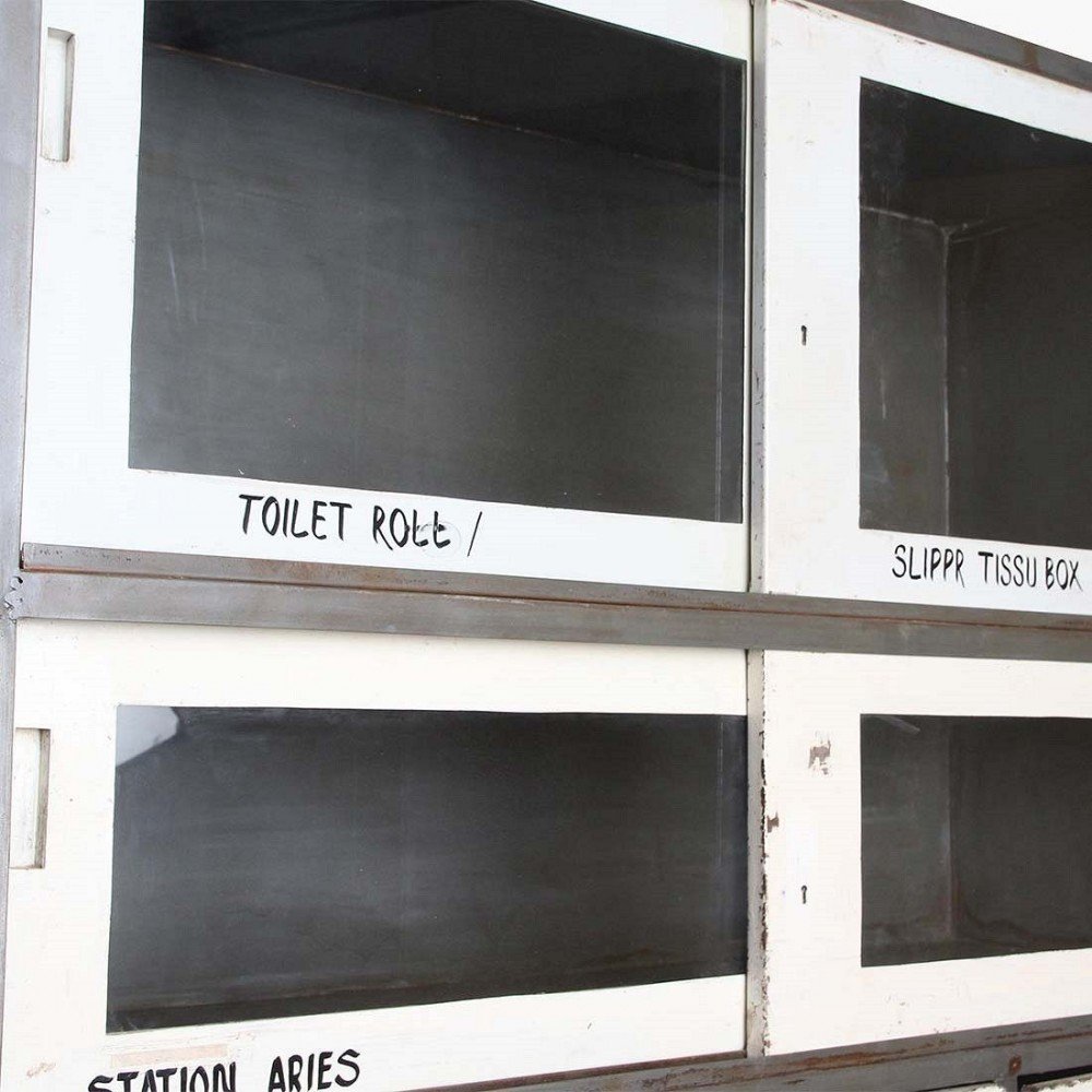 Industrial Military Apothecary Cabinet – Vintage Medicine Chest Furniture £2,500.00 Kitchen Diner Steel product_features