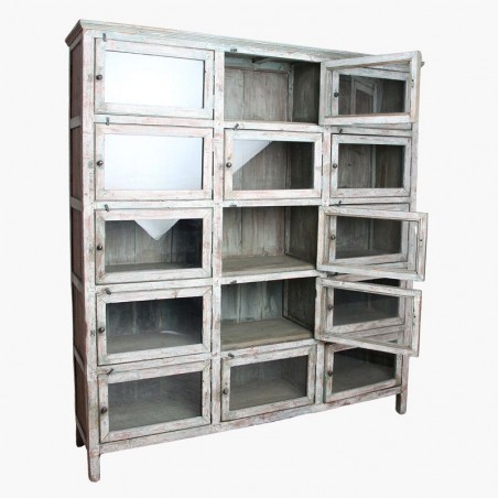 Rustic Vintage Apothecary 15-Door Locker Cabinet Antique Furniture £3,400.00 Bathroom Hardwood product_features