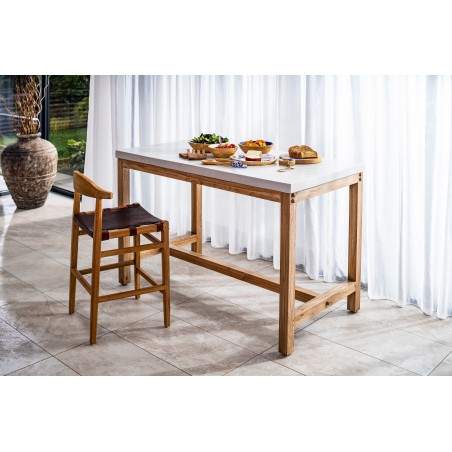 Nomad Real Leather Breakfast Bar Stool – Artisan Chair for Kitchen Island Smithers Bar Stools £360.00 Aluminium product_features