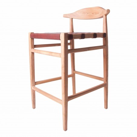 Nomad Real Leather Breakfast Bar Stool – Artisan Chair for Kitchen Island Smithers Bar Stools £360.00 Aluminium product_features