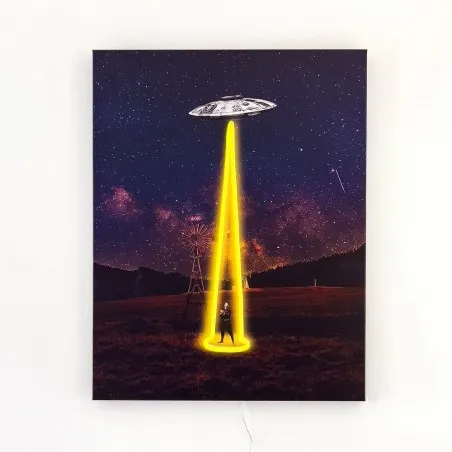 UFO Neon Wall Art &ndash; Space Neon Sign with Yellow LED Beam Your Custom Neon Sign & Neon Signs | Handmade in London by Smithers ...
