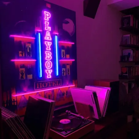 Playboy Hotel LED Neon Wall Art – Miami-Inspired Neon Playboy Sign Your Custom Neon Sign & Neon Signs | Handmade in London by...