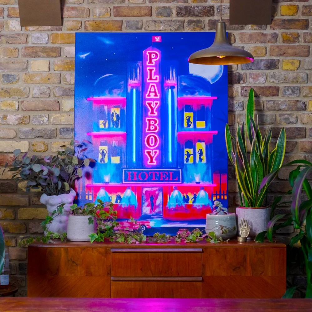 Playboy Hotel LED Neon Wall Art – Miami-Inspired Neon Playboy Sign Your Custom Neon Sign & Neon Signs | Handmade in London by...