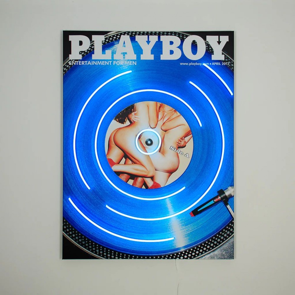 Playboy Vinyl LED Neon Wall Art – DJ-Inspired Canvas from April 2013 Smithers Your Custom Neon Sign & Neon Signs | Handmade i...
