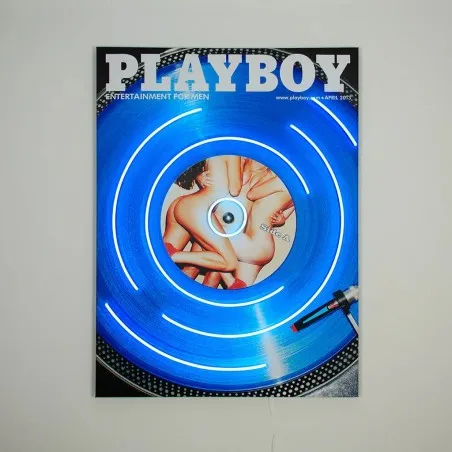 Playboy Vinyl LED Neon Wall Art – DJ-Inspired Canvas from April 2013 Smithers Your Custom Neon Sign & Neon Signs | Handmade i...