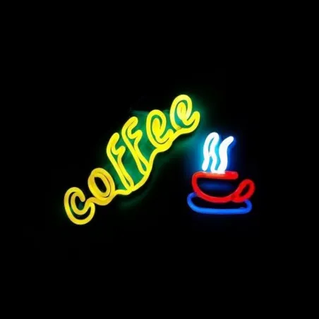 Coffee Neon Sign – LED Wall Light for Cafés, Kitchens & Cool Corners Smithers Your Custom Neon Sign & Neon Signs | Handmade i...