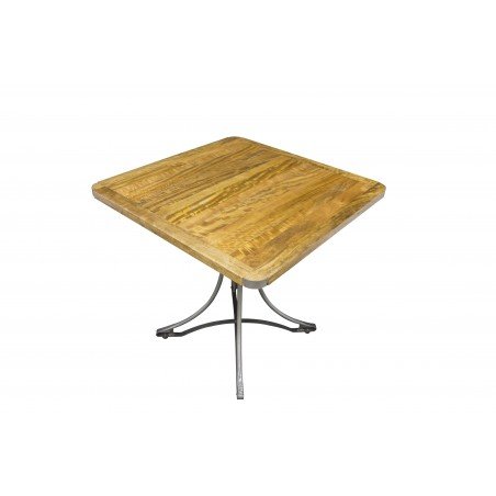 Bistro Vintage Industrial Small Dining Table Smithers Industrial Furniture £500.00 Kitchen Diner Mango Wood Iron product_feat...