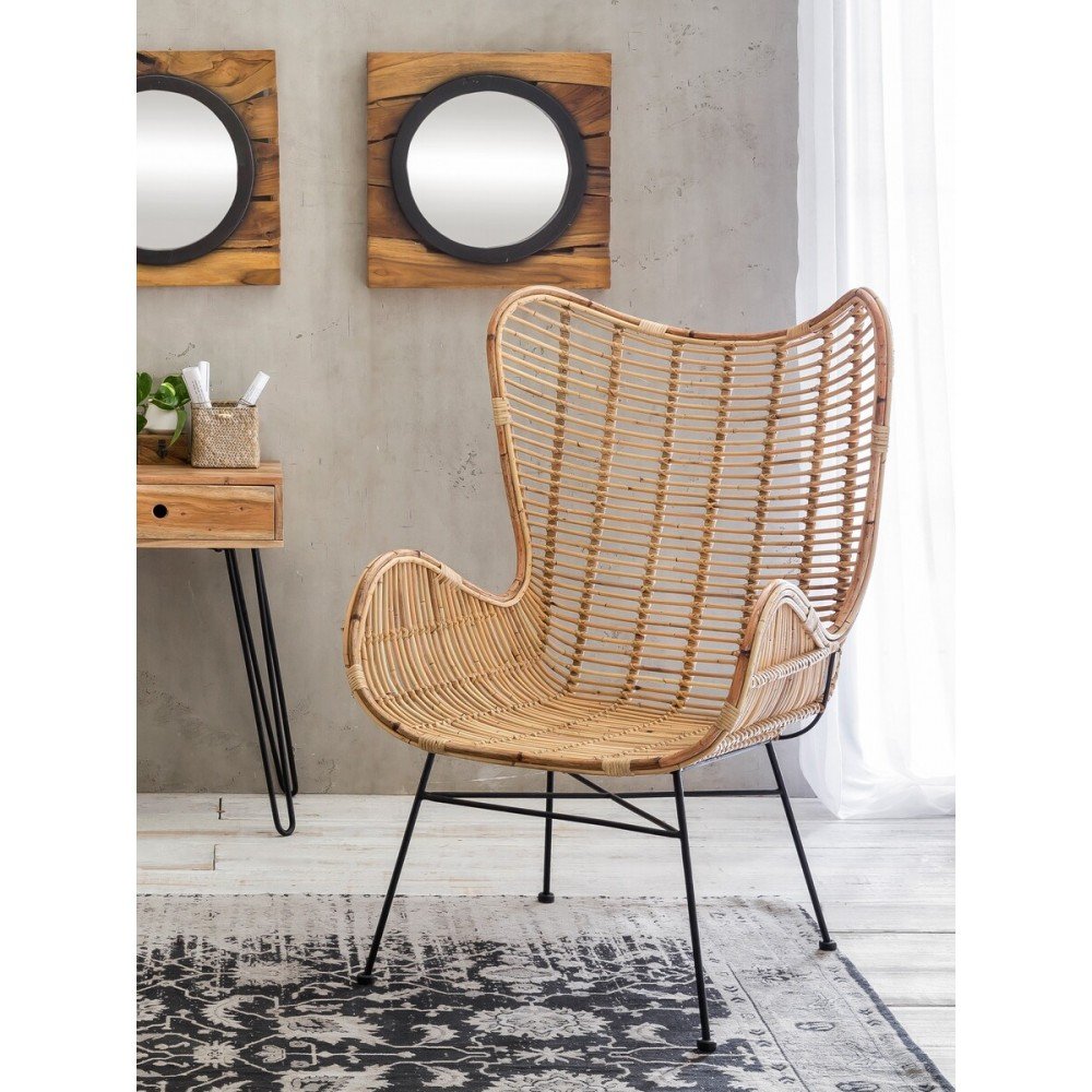 Wicker Chair – Retro Accent with Mid-Century Style Smithers Rattan Furniture £690.00 Rattan product_features