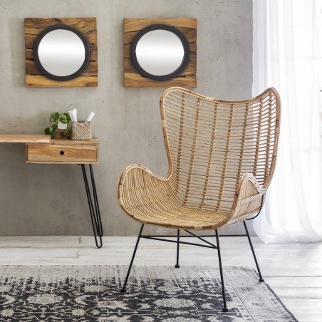 Wicker Chair – Retro Accent with Mid-Century Style Smithers Rattan Furniture £690.00 Rattan product_features